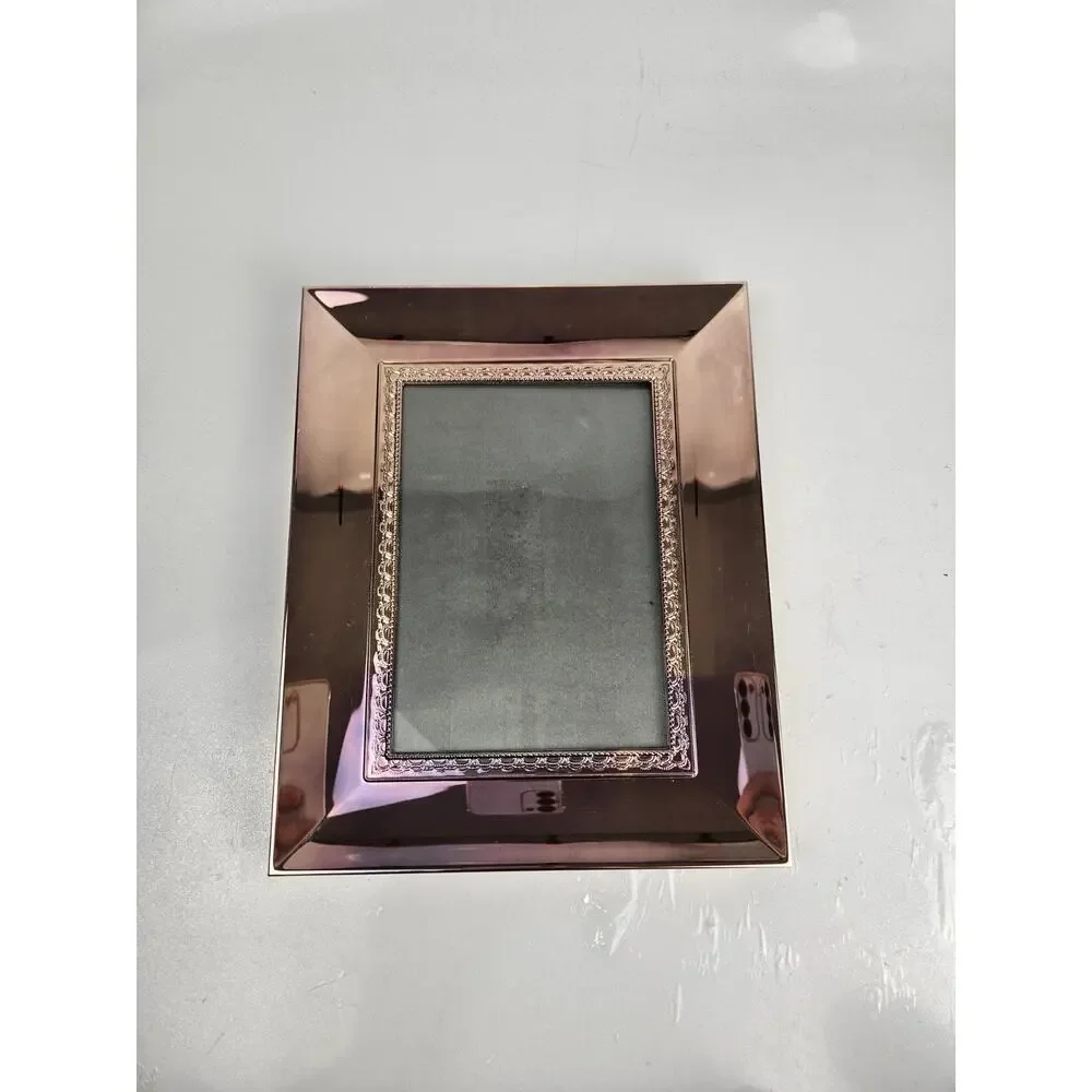 WATERFORD Rose Gold Picture Photo Frame 5 x 7 Table Top